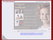 Tablet Screenshot of foto-kids-hannover.de